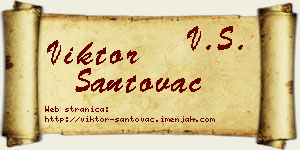 Viktor Santovac vizit kartica